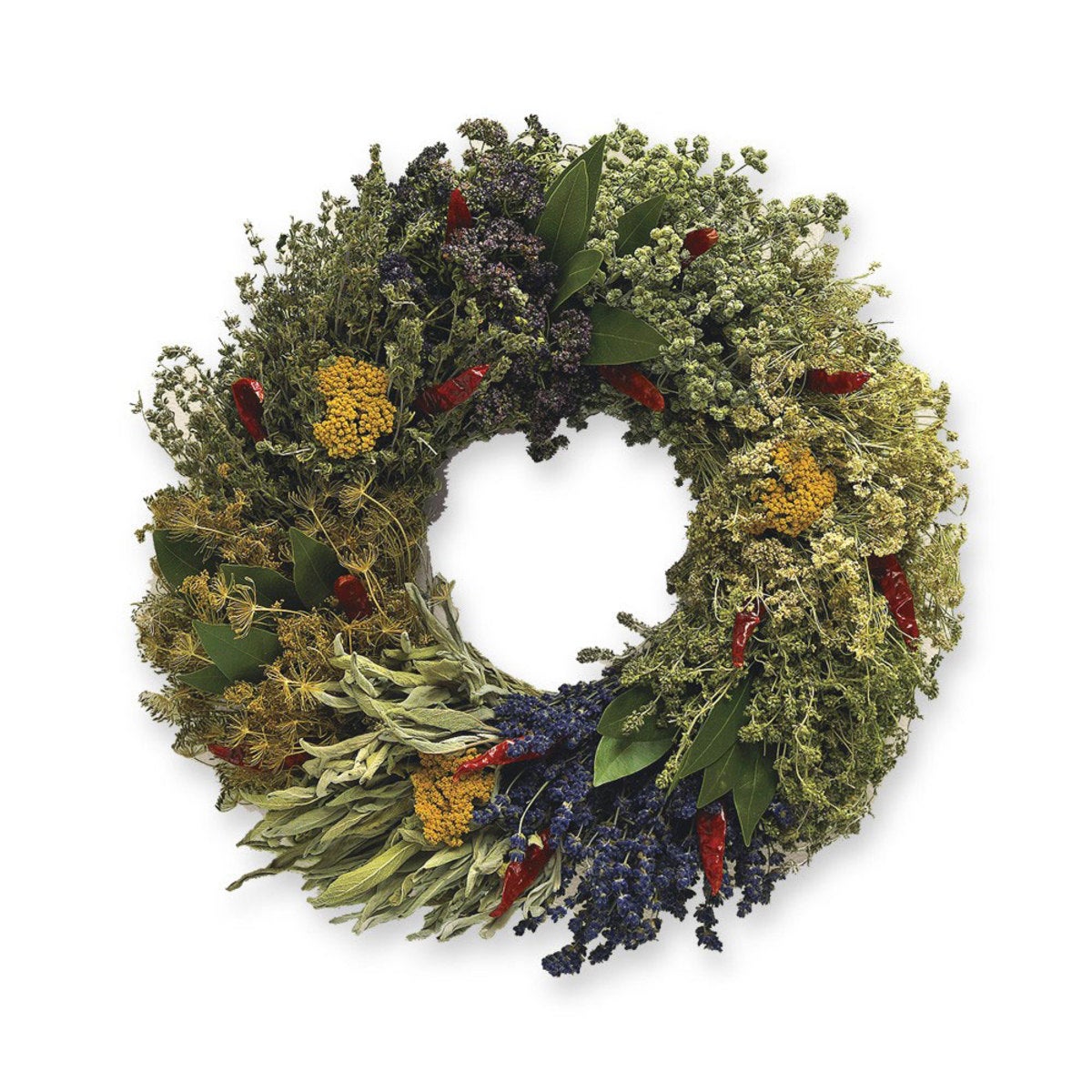 Organic Culinary Herb Wreath With Hanger