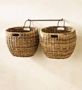 Javanese Woven Storage Baskets, Set of 3