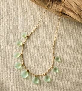Nine-Stone Sea Glass Necklace