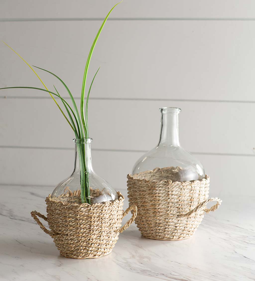 Seagrass Wrapped Jug Collection