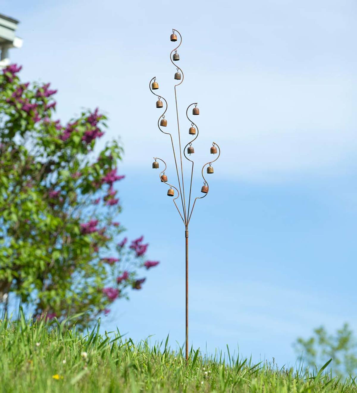 Extra-Tall Bell Spiral Garden Stake