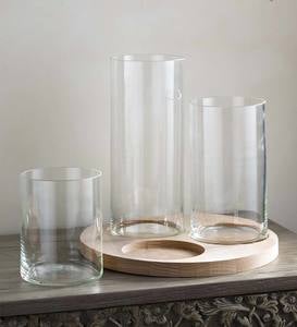 Hurricane/Vase Platter Set