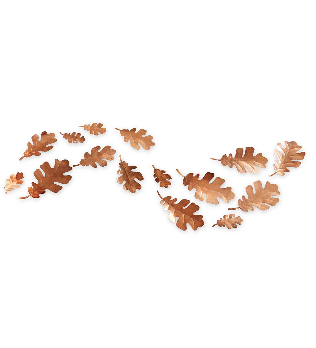 Decorative Mini Metallic Leaves Set