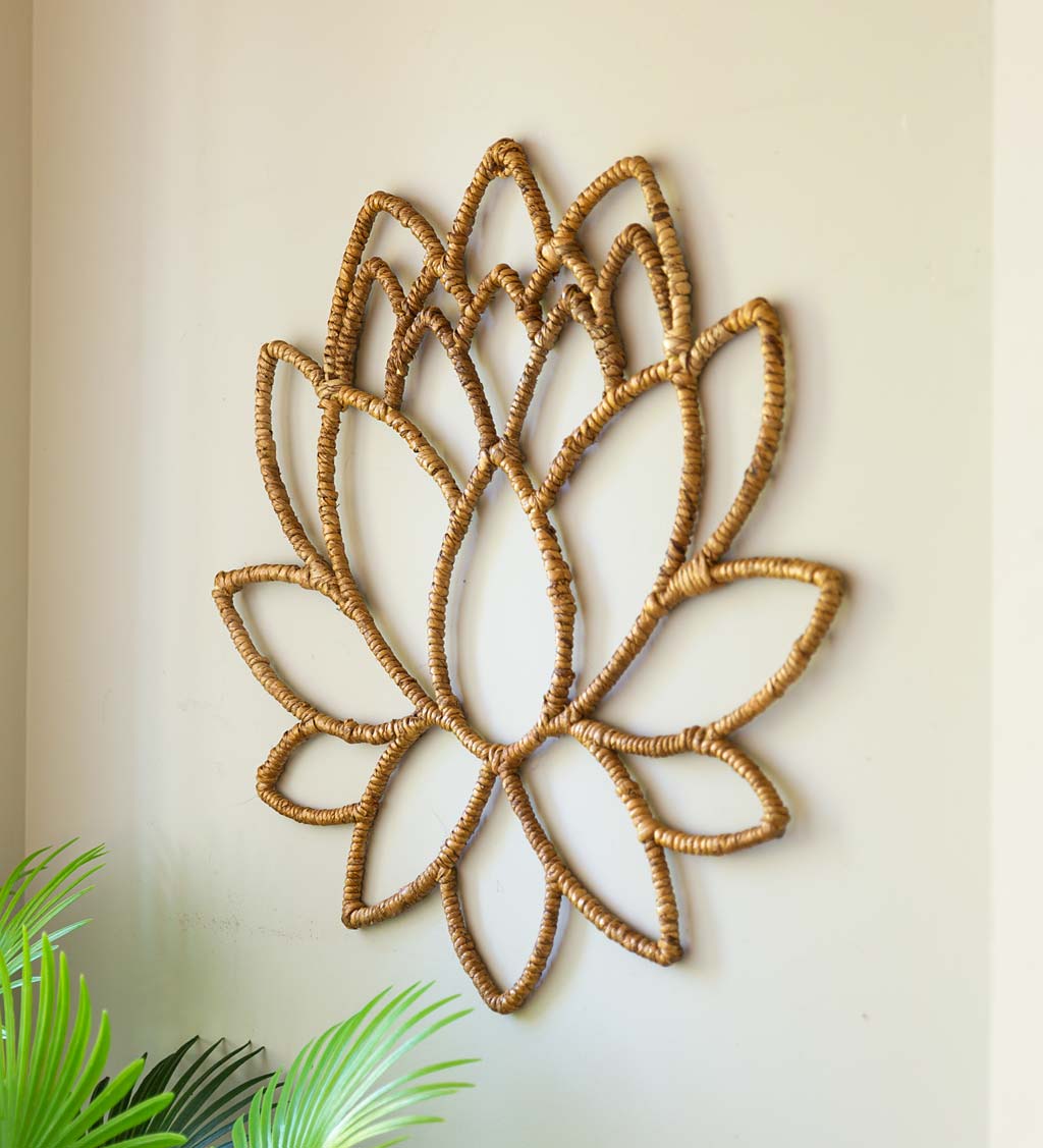 Woven Lotus Wall Art