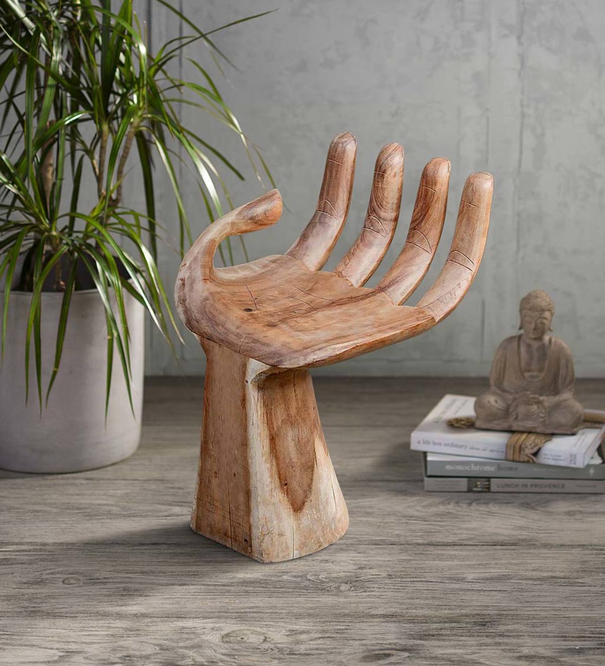 Suar Wood Carved Hand Stool By Category Furniture
