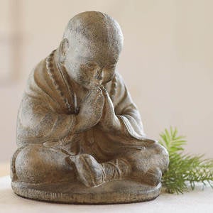Namaste Monk Statue