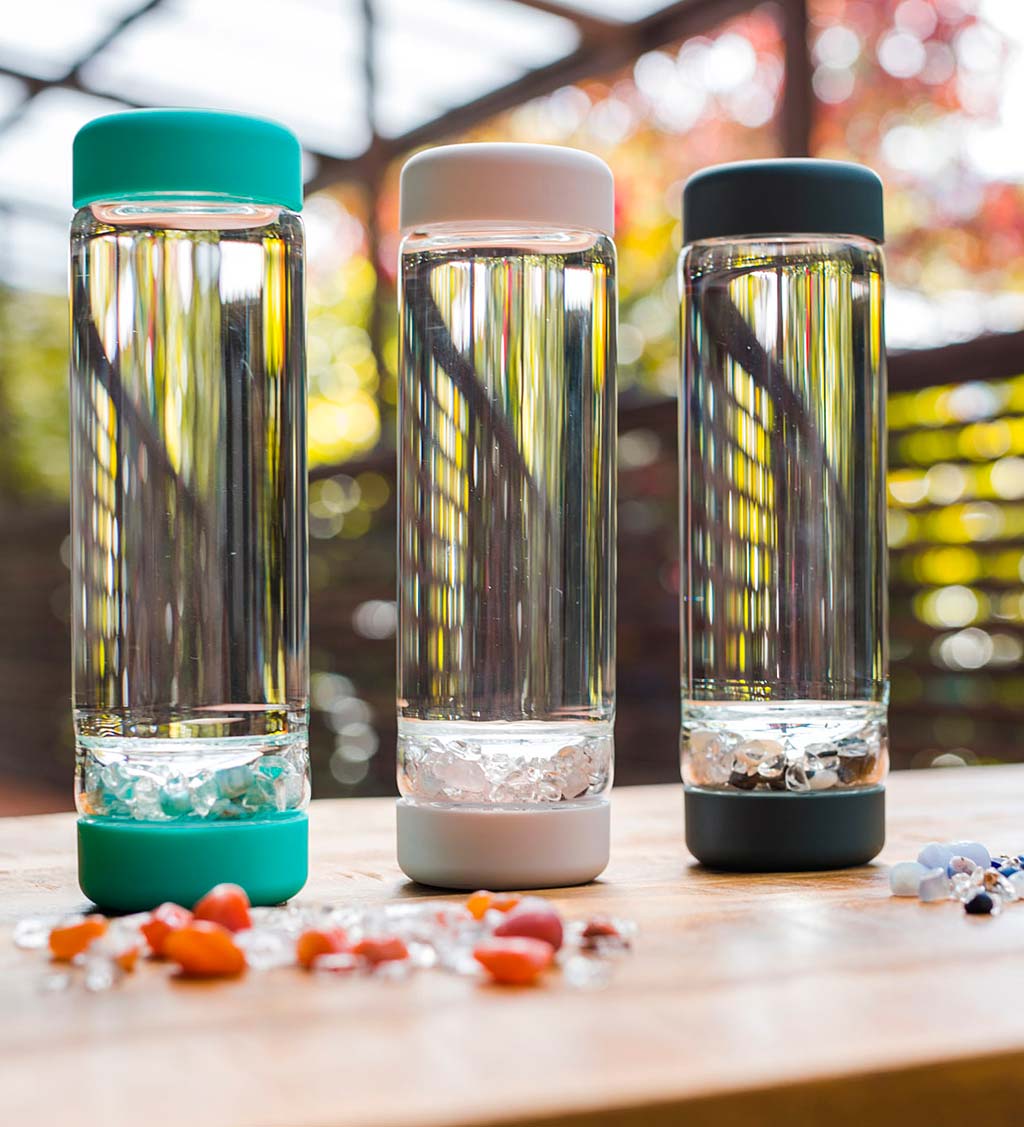 Inu Crystal Water Bottle and Gem Jar Collection