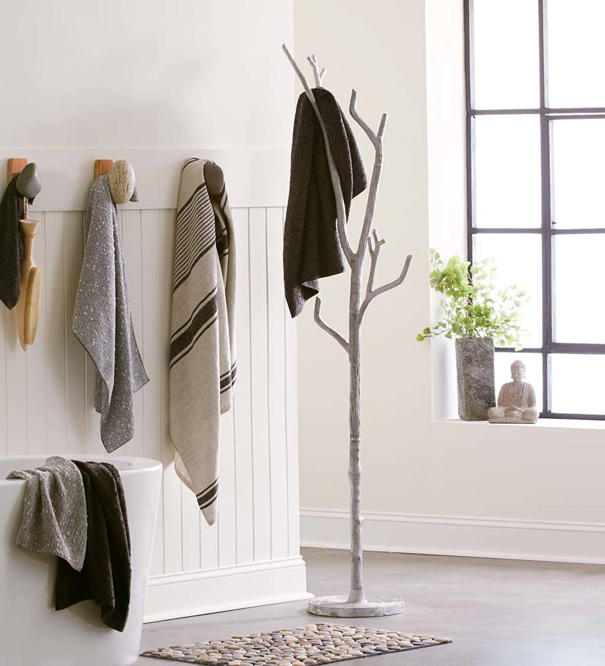 tree coat rack storage