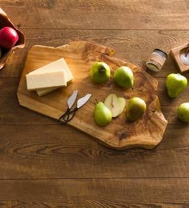Organic Cheese and Pear on Root Board Gift Set