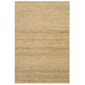 Loloi Eco Checked Jute Rug in Black - 7'9" x 9'9" - Rust