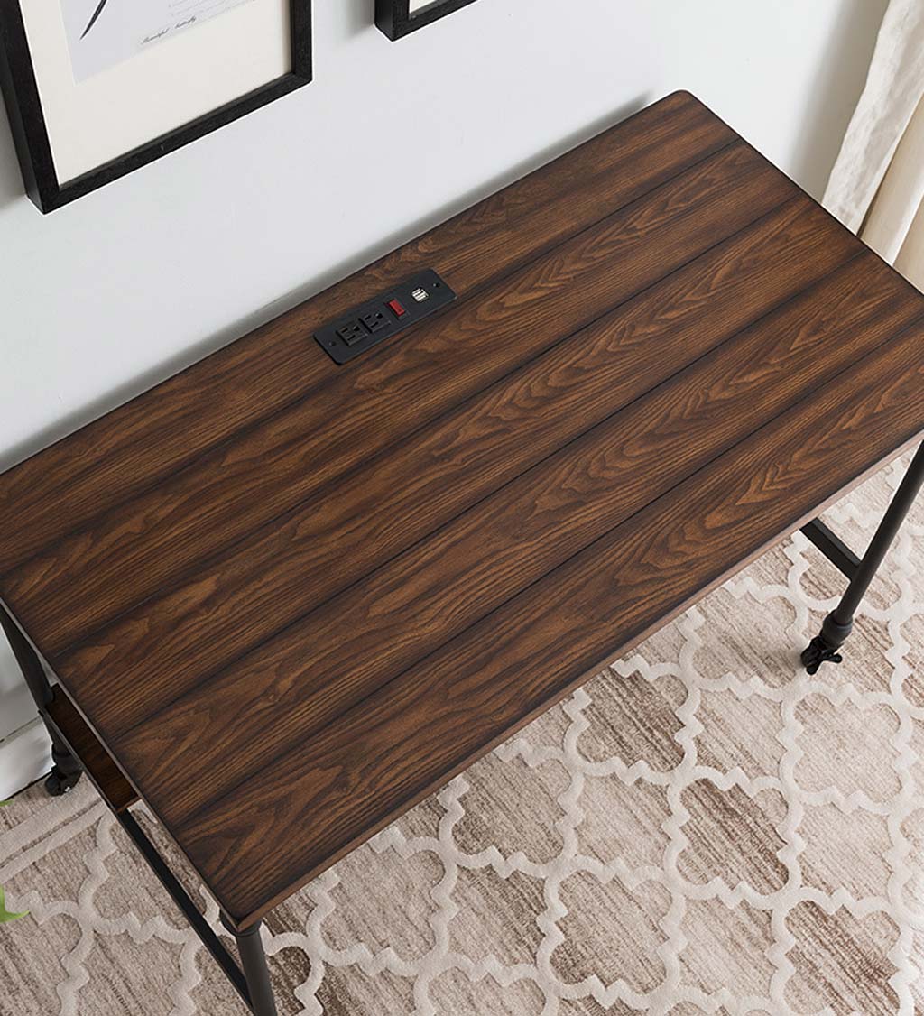 Weston Writing Desk With Built-In Charging Station