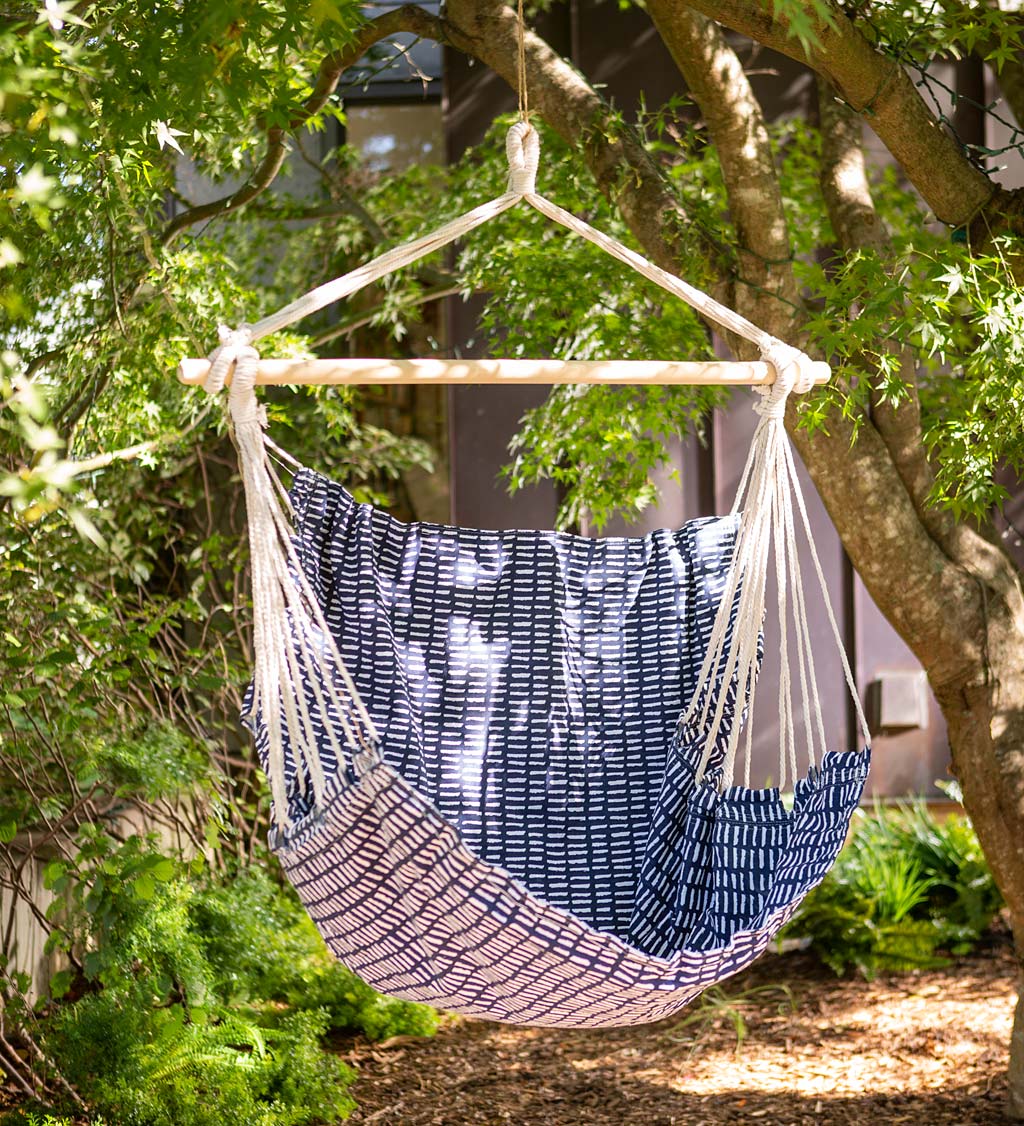 Patterned Hanging Hammock Chair