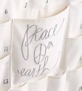 All-Natural Hanging Fabric Advent Calendar
