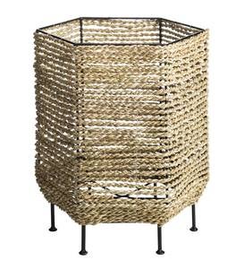 Seagrass Basket Planters with Iron Base, Short