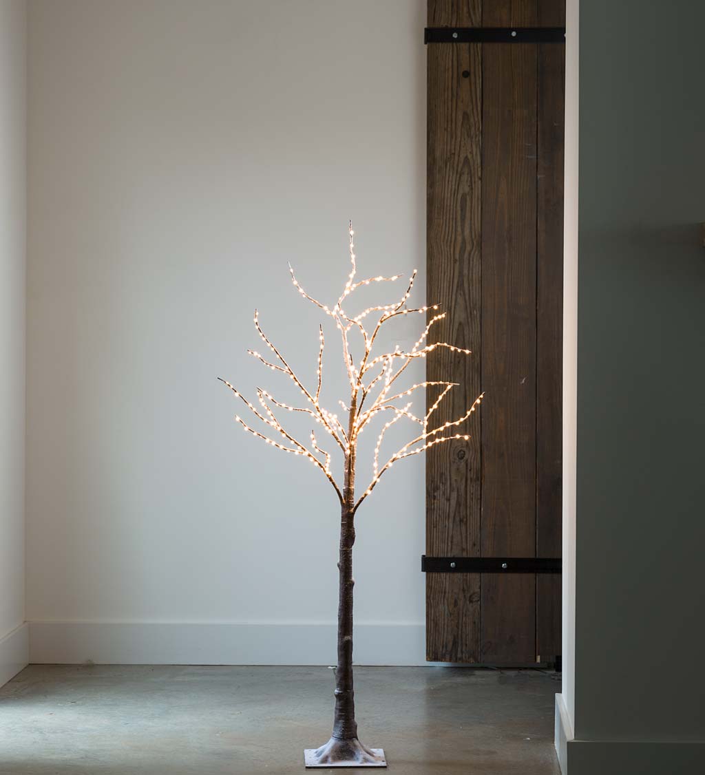 Birch LED Lighted Tree, Medium 5'H swatch image