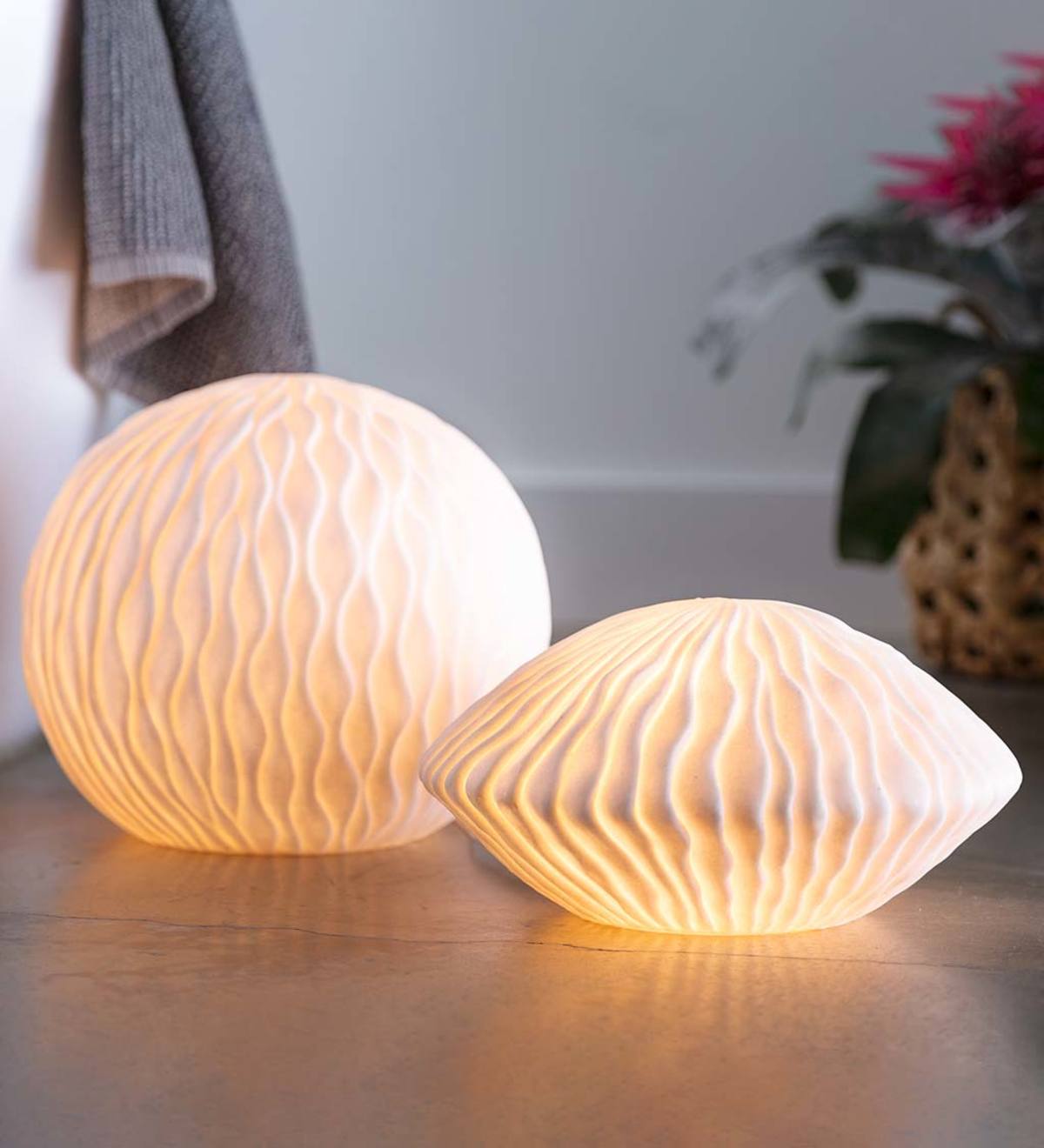 Sea Inspired Lighted Globe Lamps