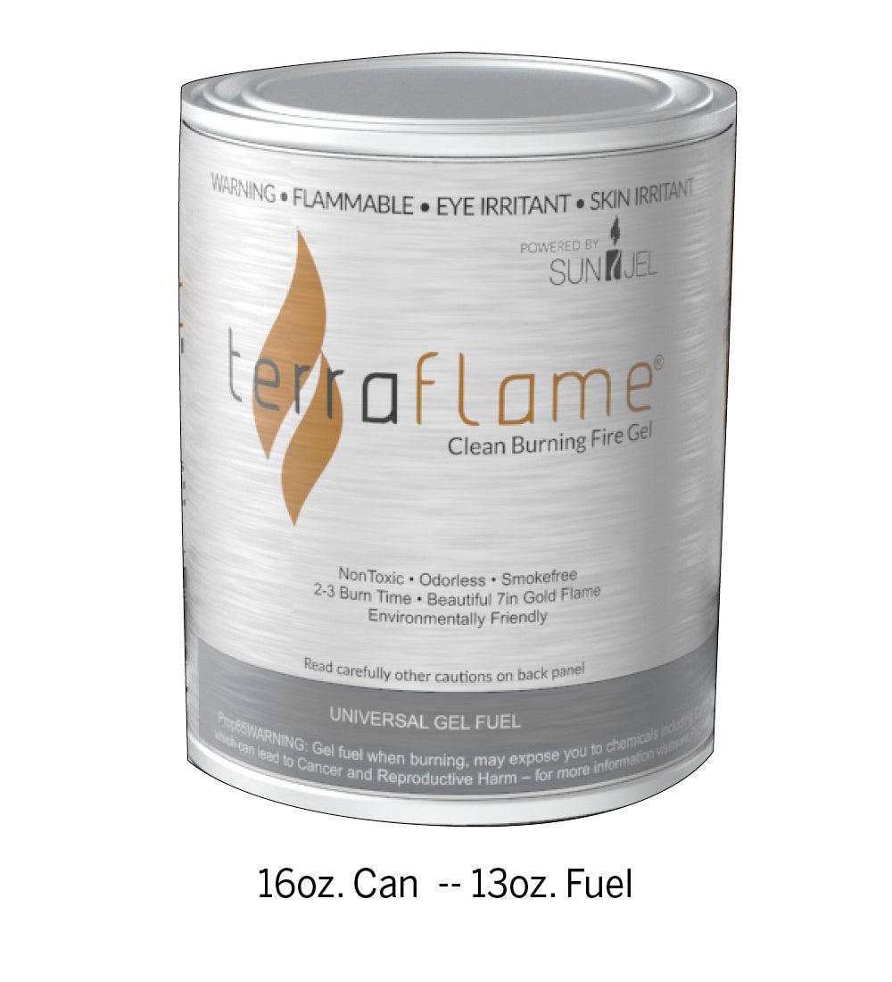 Terra Flame Pure Gel Fuel, Pack of 12