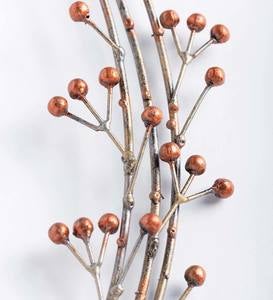 Handcrafted Metal Teardrop Berry Wreath