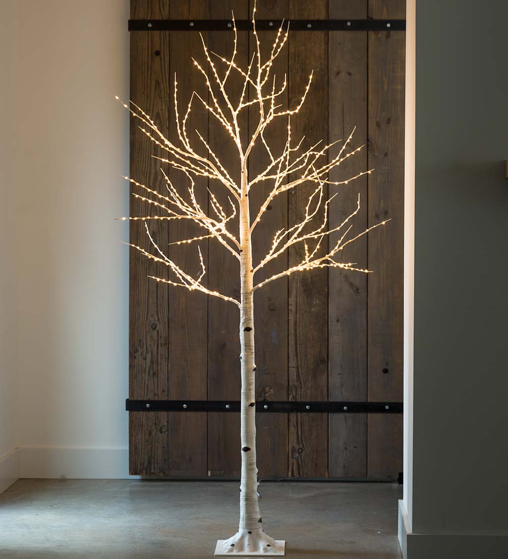 Birch LED Lighted Tree, X-Large 7'2"H swatch image
