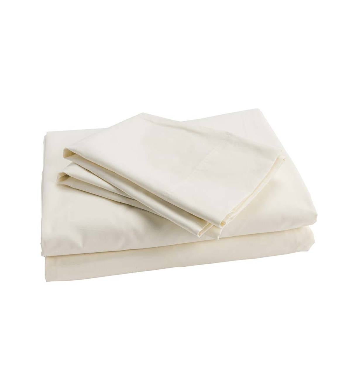 Classic Egyptian Cotton Queen Sheet Set - White