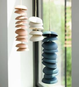 Ceramic Chime Sets, 10 Discs - Charcoal - MD
