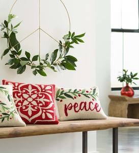 Peace with Berries Lumbar Pillow