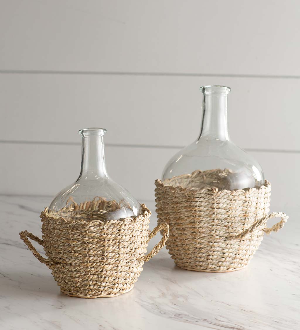 Seagrass Wrapped Jug Collection